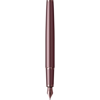 Ручка перьевая Parker IM Monochrome F328, Burgundy PVD (Перо M)
