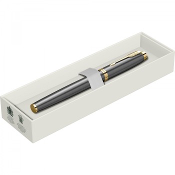 Перьевая ручка Parker IM Premium, Grey Core GT (Перо M)